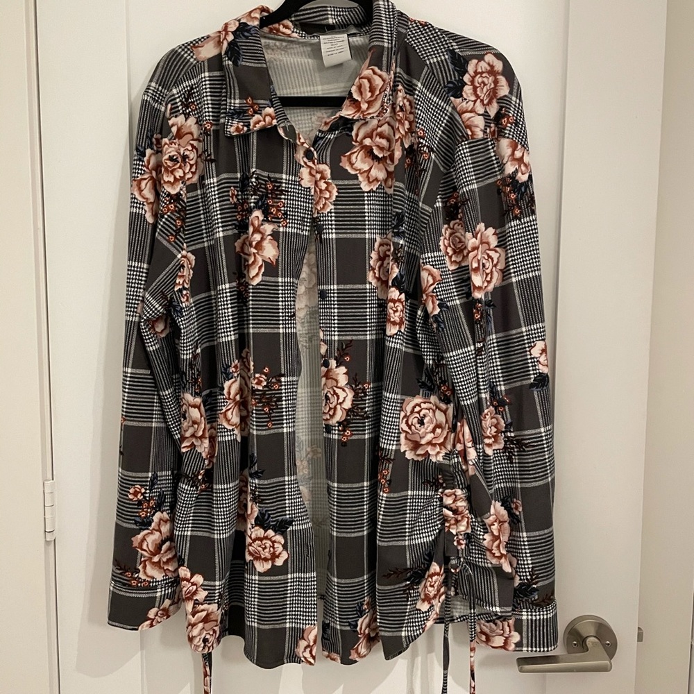 Printed Plaid Shirt